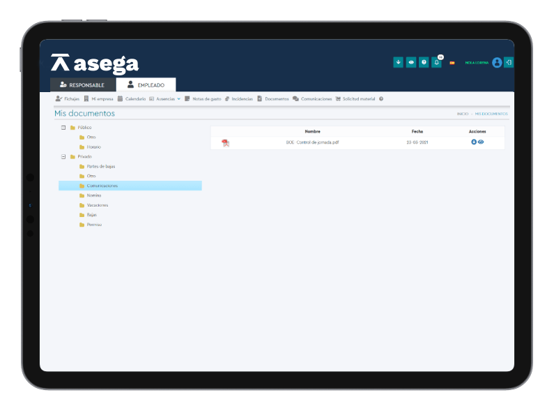 Asega. Asesoría Fiscal y Laboral en Málaga Documentacion